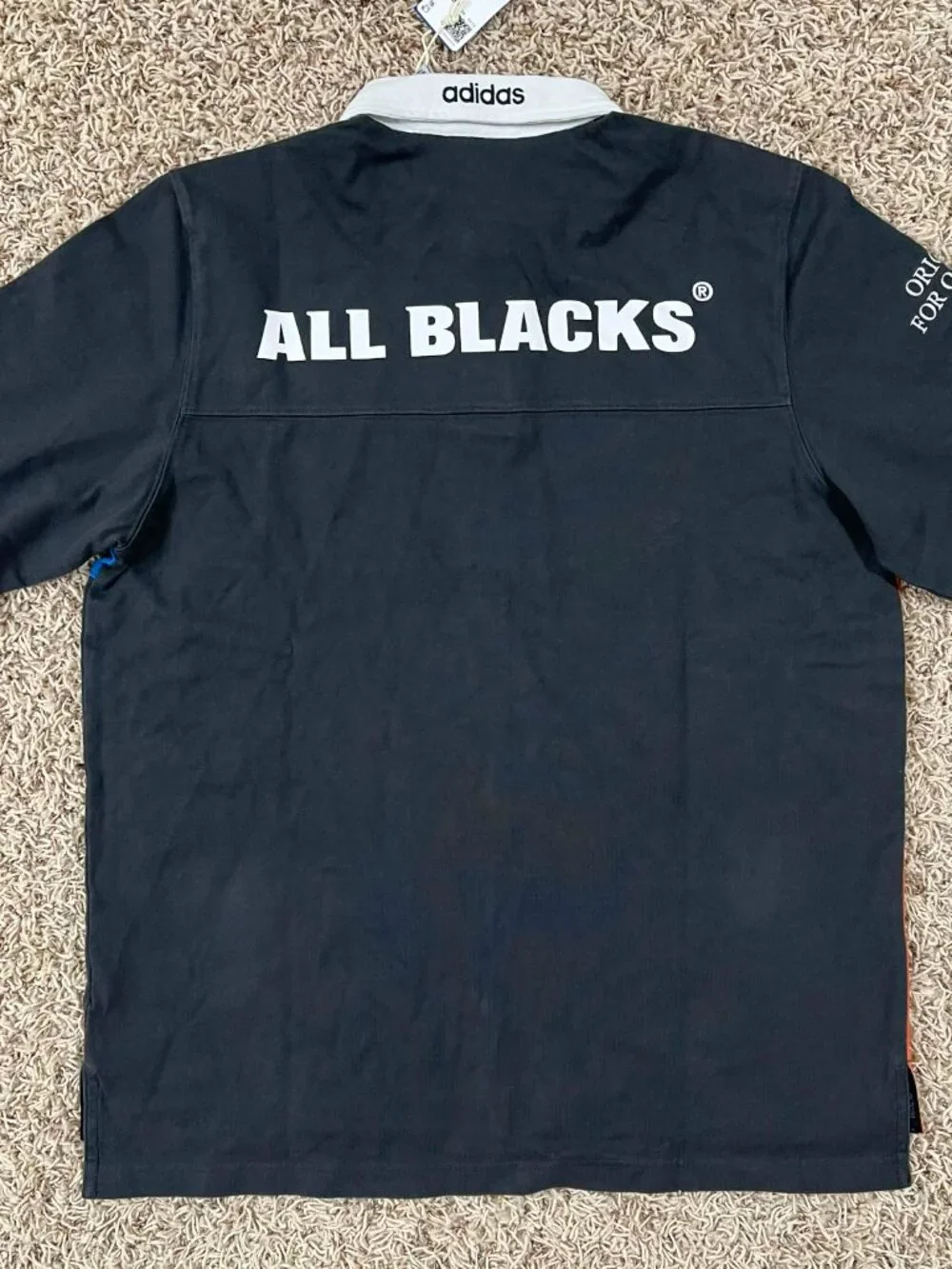 Adidas Originals & All Blacks Men’s Heritage Rugby Polo Shirt, Size Medium (New)